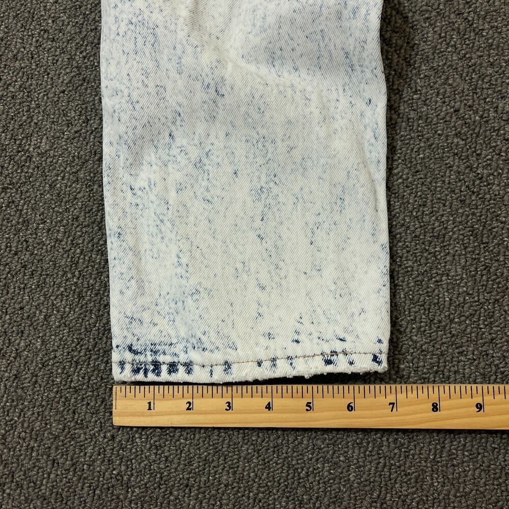Britannia Jeans Mens Size 31x30 Blue Acid Wash Vintage Missing Rear Patch - Picture 7 of 12